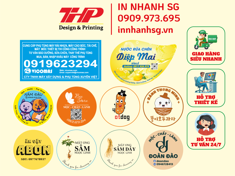 In tem nhãn decal giá rẻ